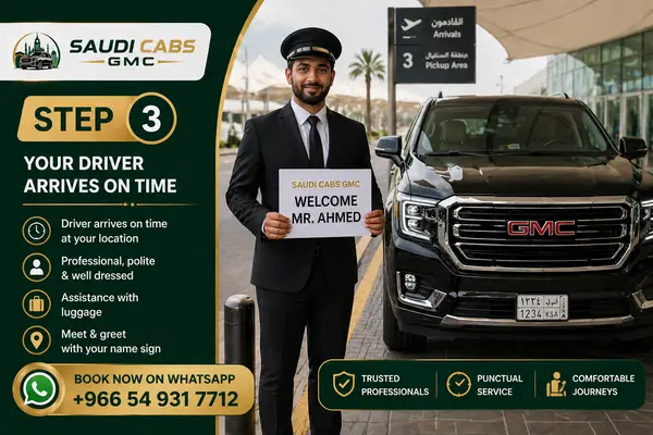 Airport Pickup & Professional Driver Arrival in Saudi Arabia – Saudi Cabs GMC