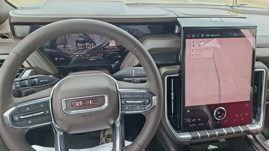 GMC Yukon Dashboard Touch Screen – Luxury SUV Interior Saudi Cabs GMC