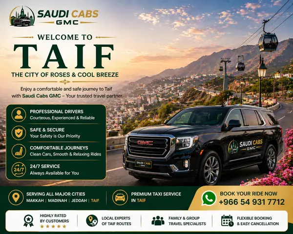 Taxi Service in Taif – Saudi Cabs GMC